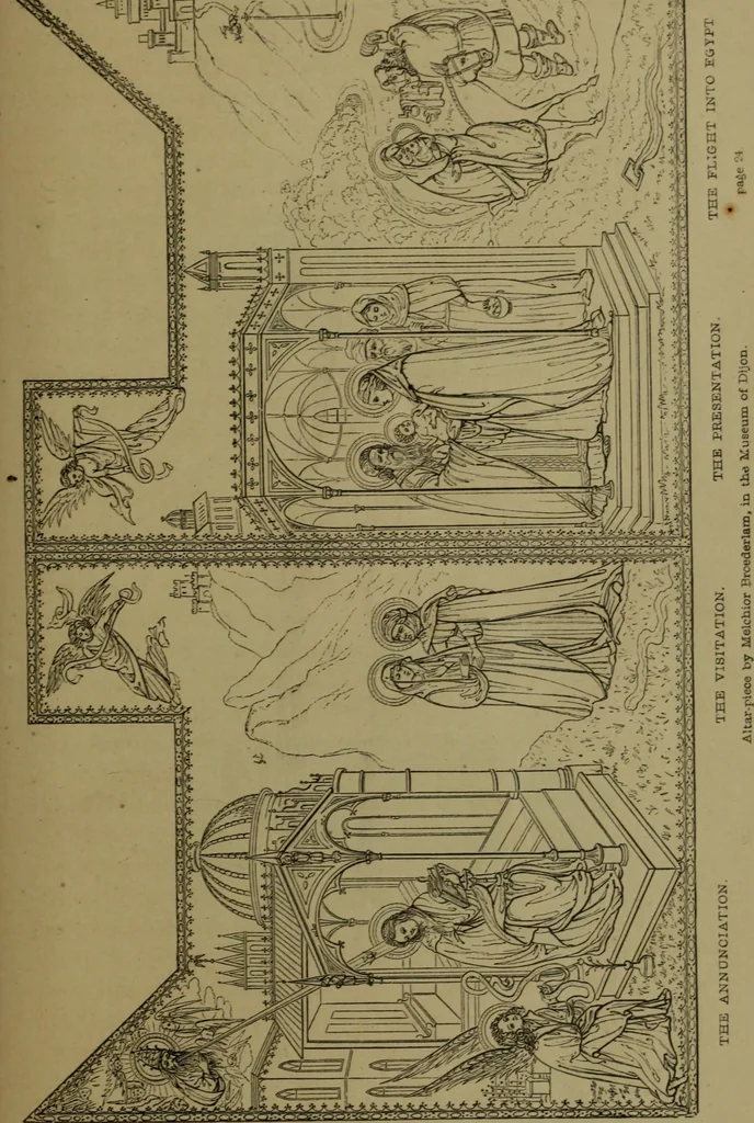 An illustration from The early Flemish painters: notices of their lives and works, 1872, leaf 46