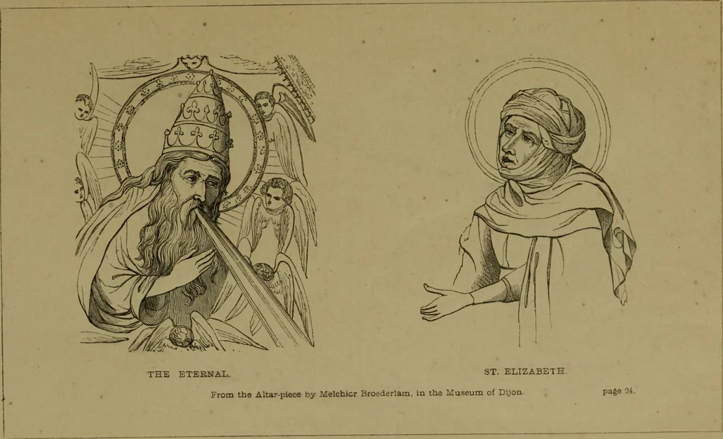 An illustration from The early Flemish painters: notices of their lives and works, 1872, leaf 48