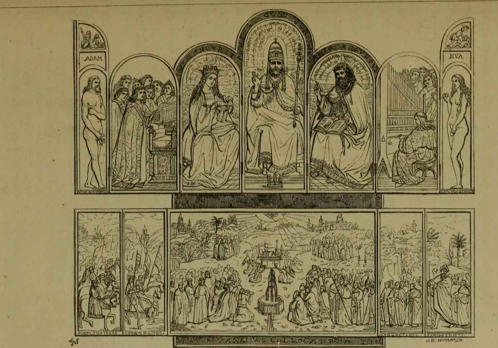 An illustration from The early Flemish painters: notices of their lives and works, 1872, leaf 80