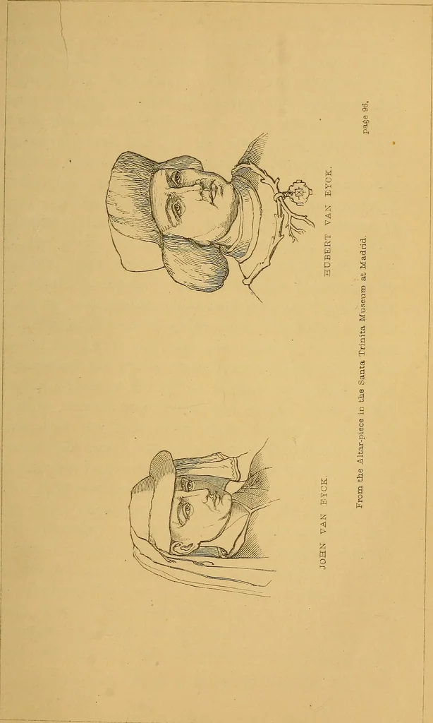 An illustration from The early Flemish painters: notices of their lives and works., 1872, leaf 121
