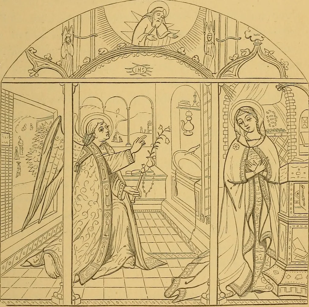 An illustration from The early Flemish painters: notices of their lives and works., 1872, leaf 199