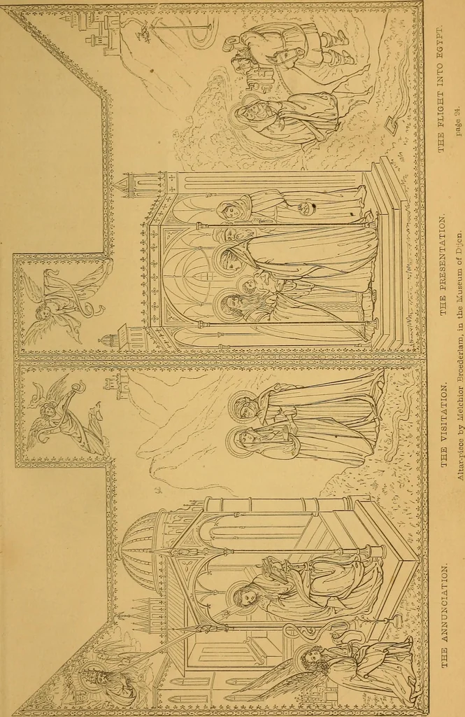 An illustration from The early Flemish painters: notices of their lives and works., 1872, leaf 35