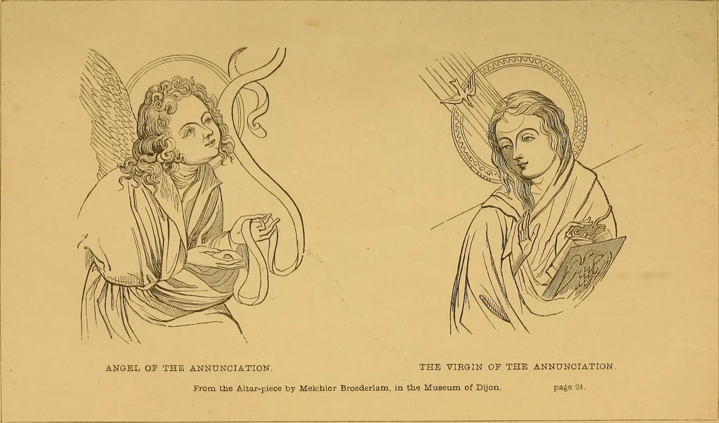 An illustration from The early Flemish painters: notices of their lives and works., 1872, leaf 39