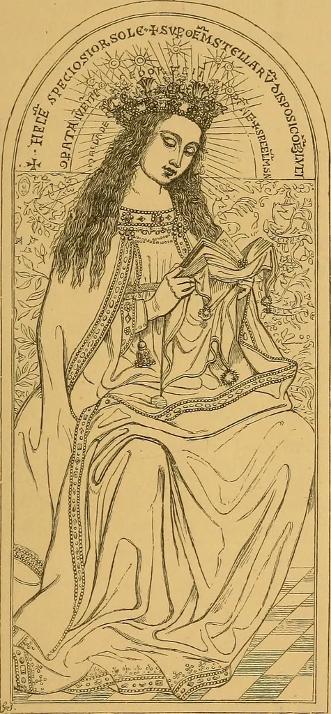 An illustration from The early Flemish painters: notices of their lives and works., 1872, leaf 73