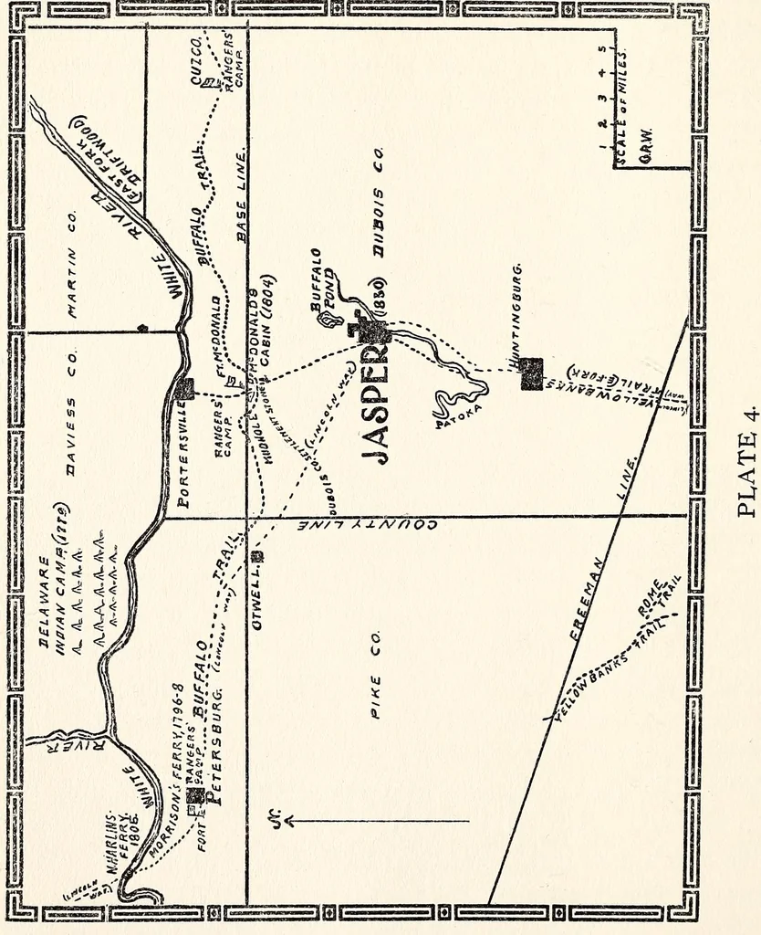 An illustration from Early Indiana trails and surveys, 1919, leaf 25