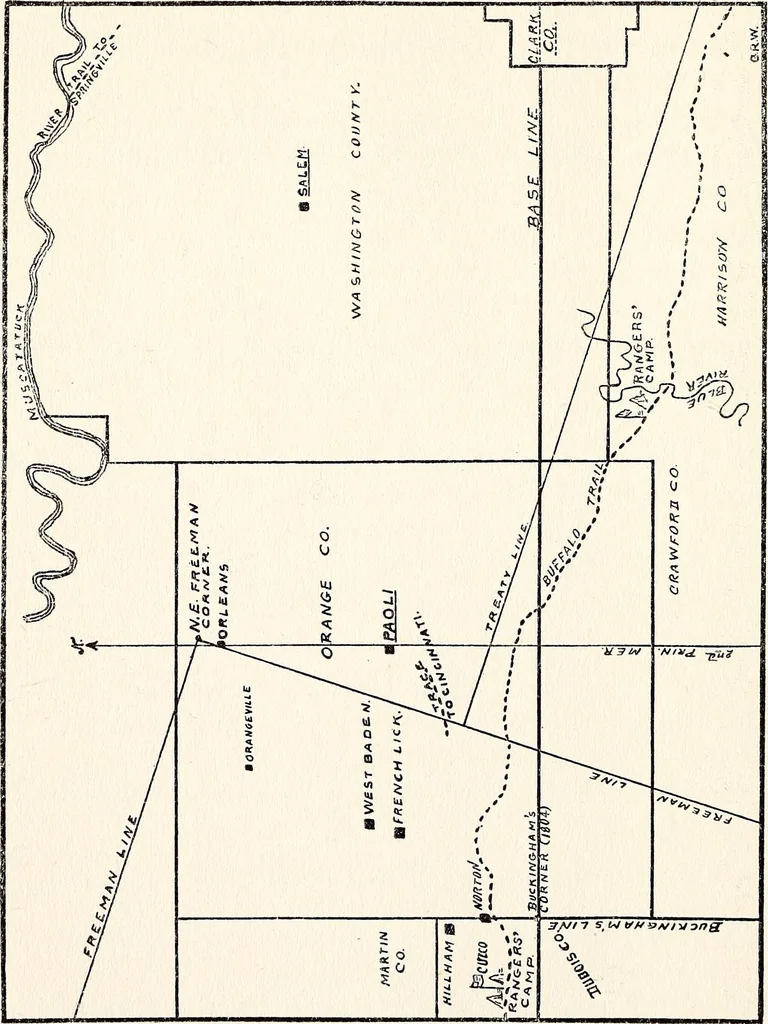 An illustration from Early Indiana trails and surveys, 1919, leaf 41