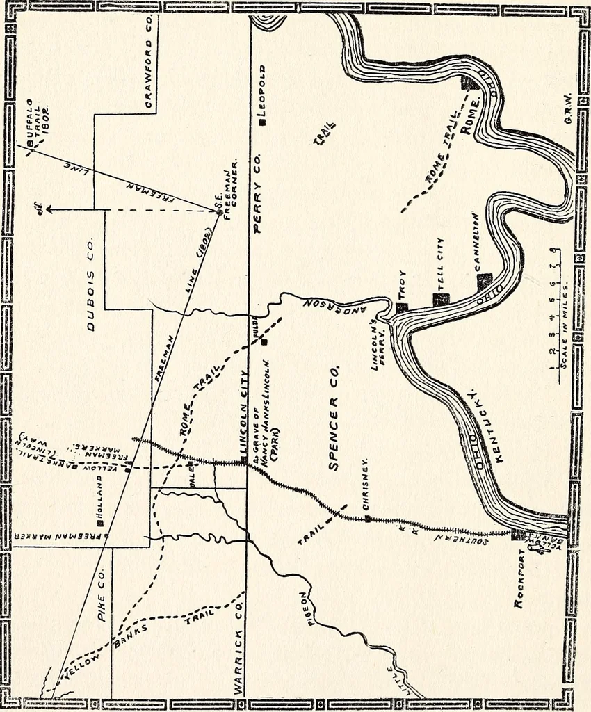 An illustration from Early Indiana trails and surveys, 1919, leaf 45