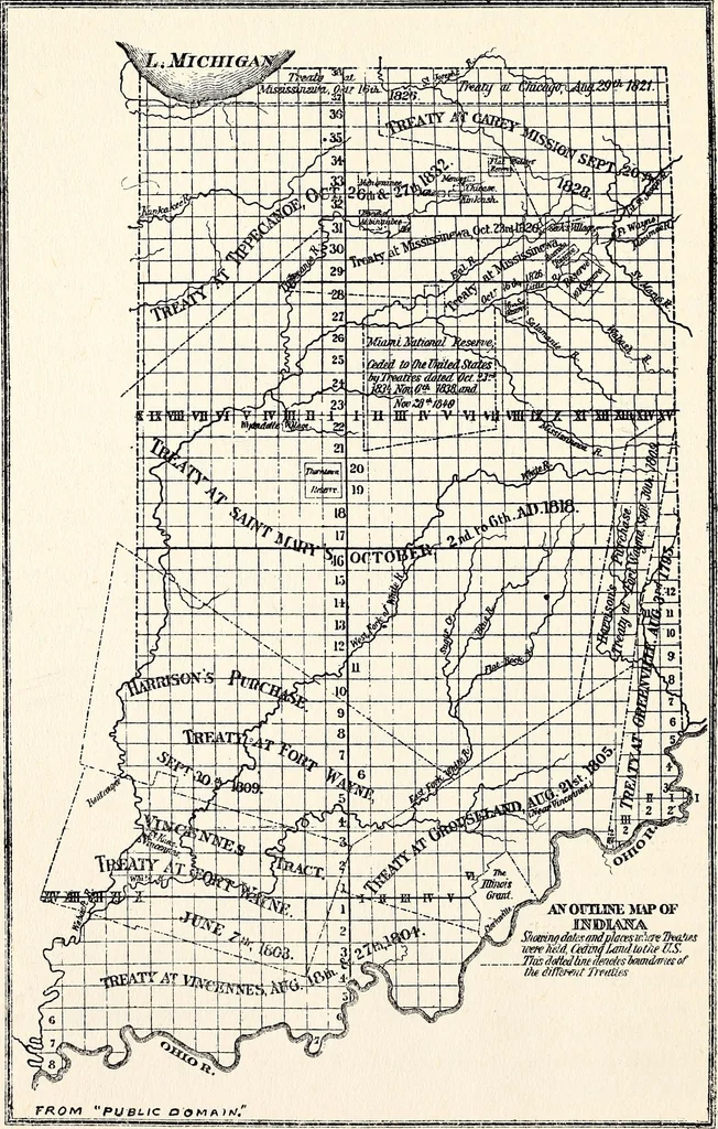 An illustration from Early Indiana trails and surveys, 1919, leaf 61