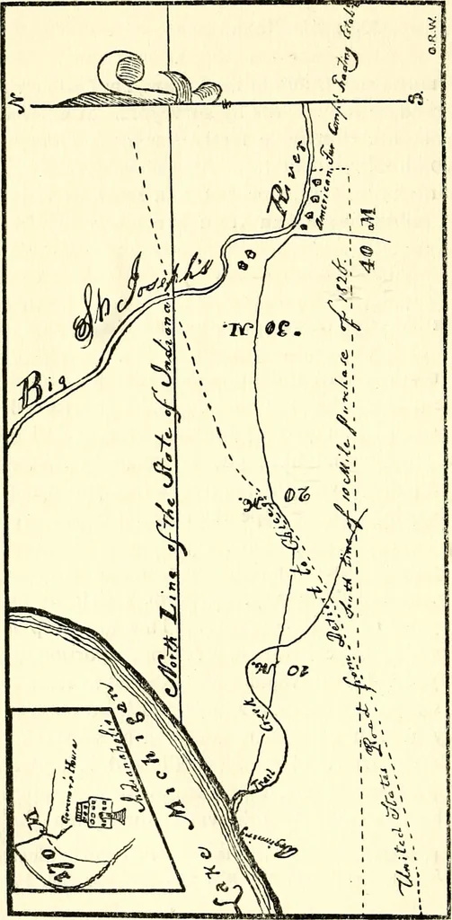 An illustration from Early Indiana trails and surveys, 1919, leaf 100