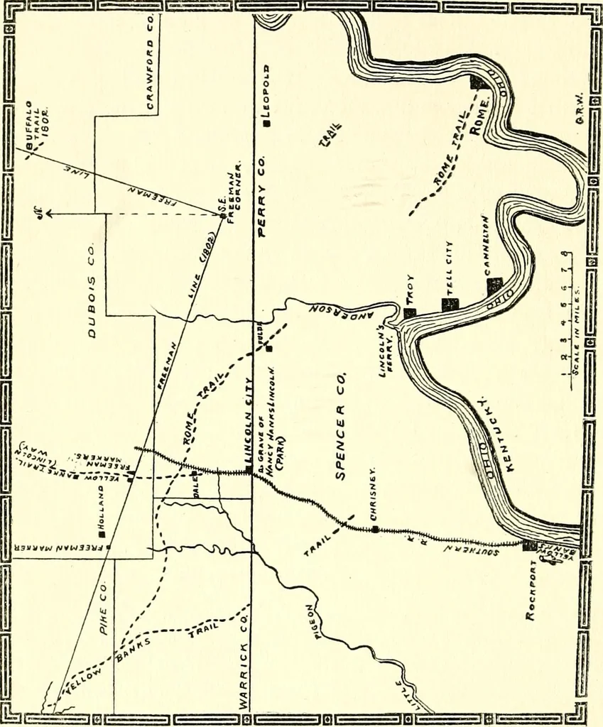 An illustration from Early Indiana trails and surveys, 1919, leaf 44