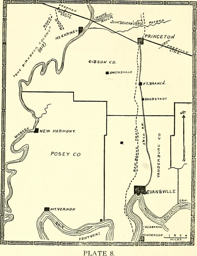 An illustration from Early Indiana trails and surveys, 1919, leaf 52