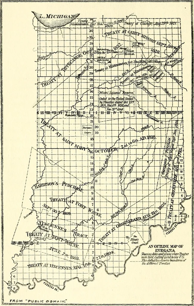An illustration from Early Indiana trails and surveys, 1919, leaf 60