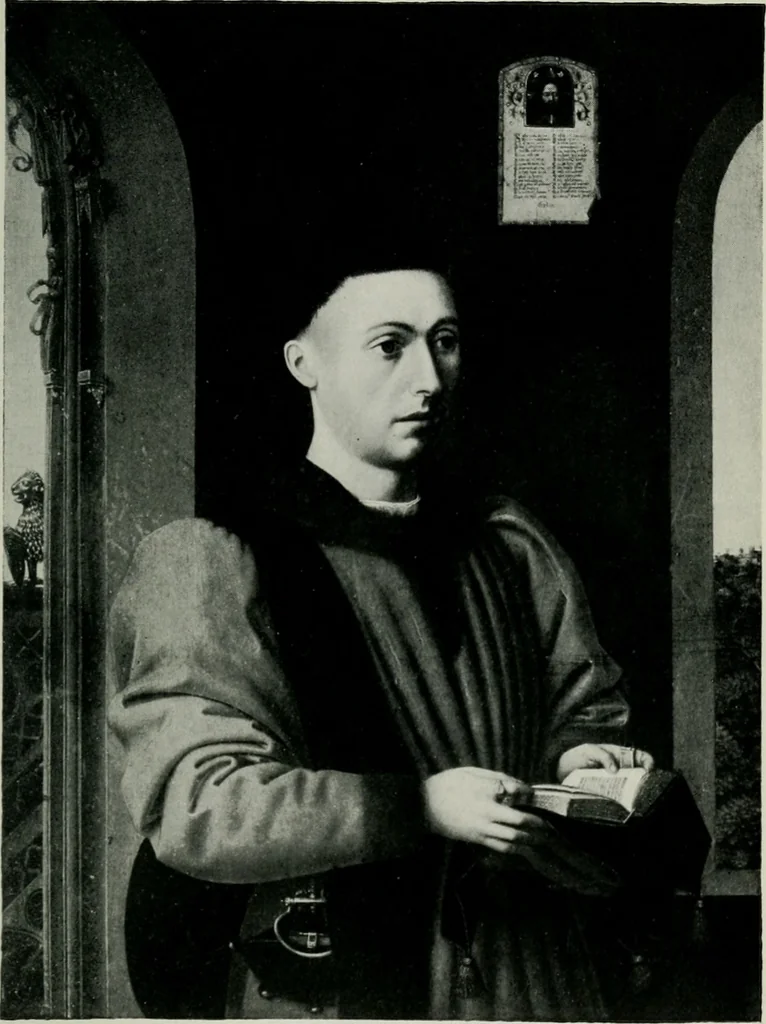 An illustration from The early northern painters : studies in the National Gallery, 1922, leaf 102