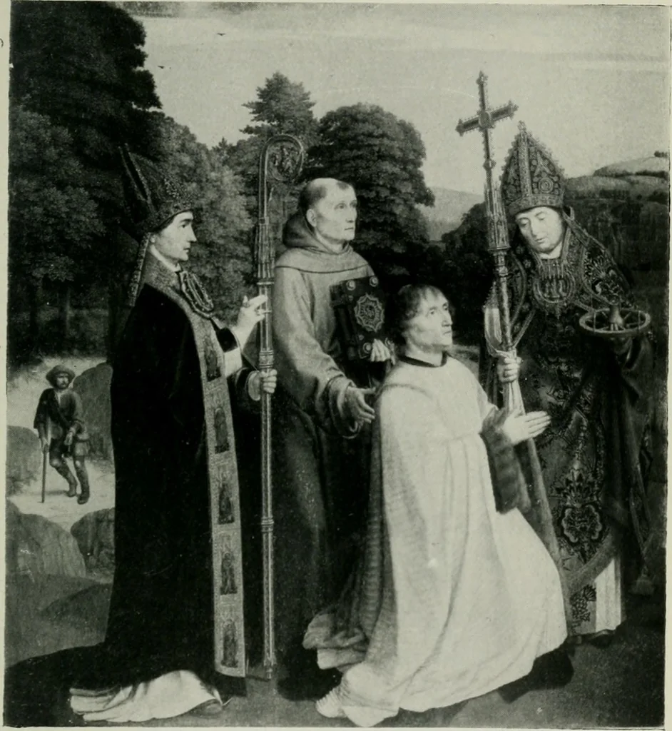 An illustration from The early northern painters : studies in the National Gallery, 1922, leaf 158