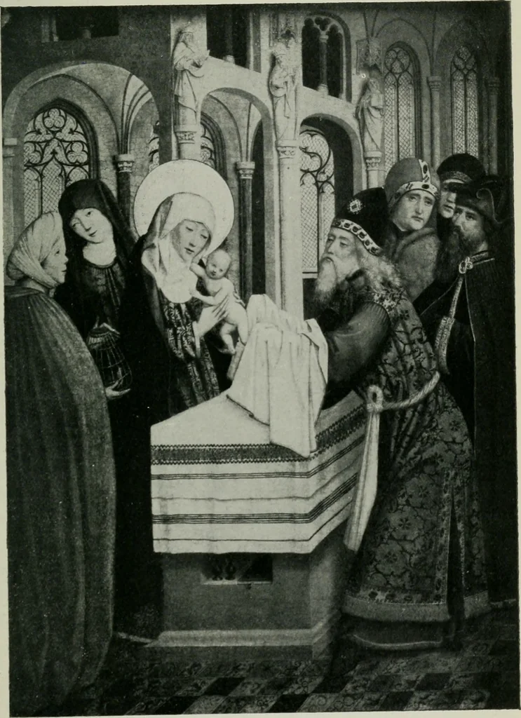 An illustration from The early northern painters : studies in the National Gallery, 1922, leaf 238