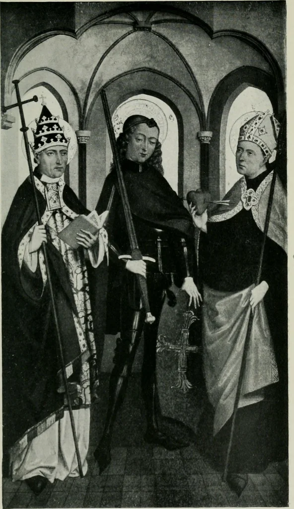 An illustration from The early northern painters : studies in the National Gallery, 1922, leaf 242