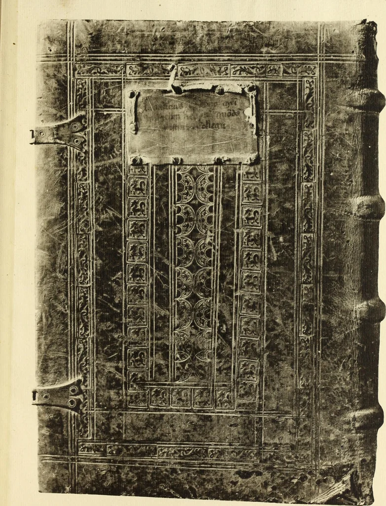 An illustration from Early Oxford bindings;, 1903, leaf 102