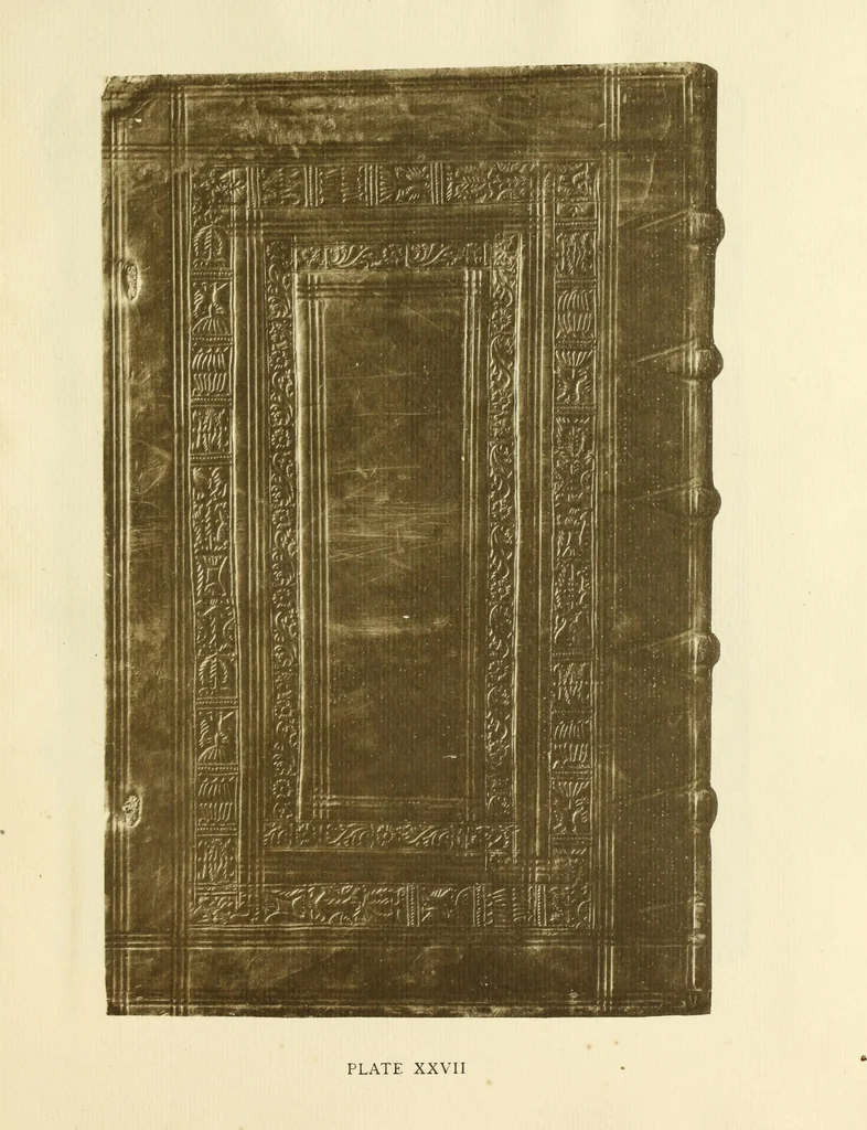 An illustration from Early Oxford bindings;, 1903, leaf 132