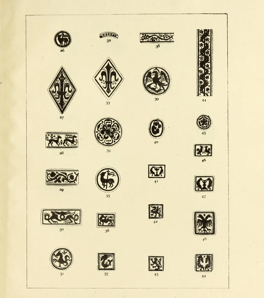 An illustration from Early Oxford bindings;, 1903, leaf 146