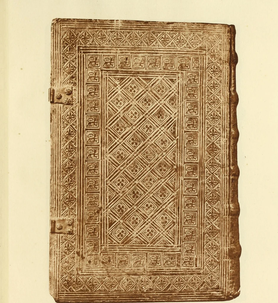 An illustration from Early Oxford bindings;, 1903, leaf 82