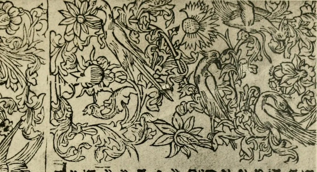 An illustration from The early Oxford press : a bibliography of printing and publishing at Oxford, '1468'-1640, with notes, appendixes and illustrations, 1895, leaf 385