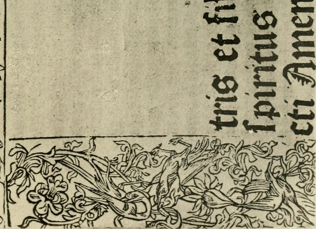 An illustration from The early Oxford press : a bibliography of printing and publishing at Oxford, '1468'-1640, with notes, appendixes and illustrations, 1895, leaf 385