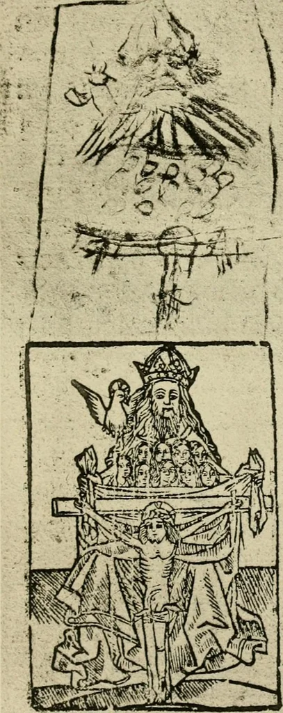 An illustration from The early Oxford press : a bibliography of printing and publishing at Oxford, '1468'-1640, with notes, appendixes and illustrations, 1895, leaf 389