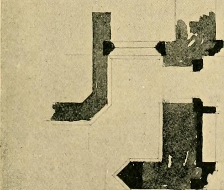 An illustration from Early renaissance architecture in England; a historical & descriptive account of the Tudor, Elizabethan & Jacobean periods, 1500-1625, for the use of students and others, 1901, leaf 107