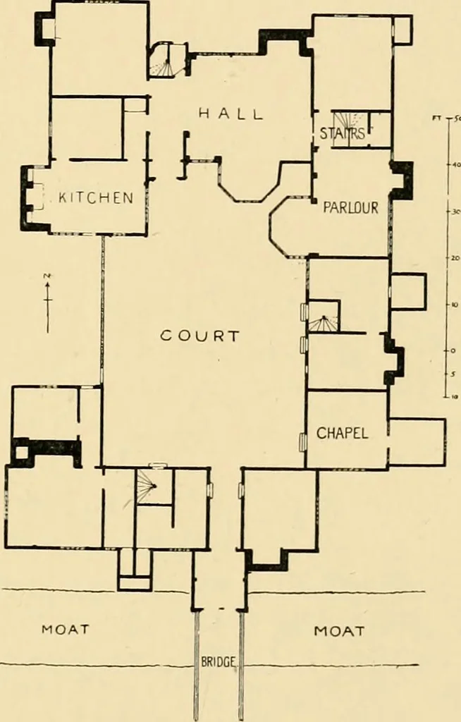 An illustration from Early renaissance architecture in England; a historical & descriptive account of the Tudor, Elizabethan & Jacobean periods, 1500-1625, for the use of students and others, 1901, leaf 115