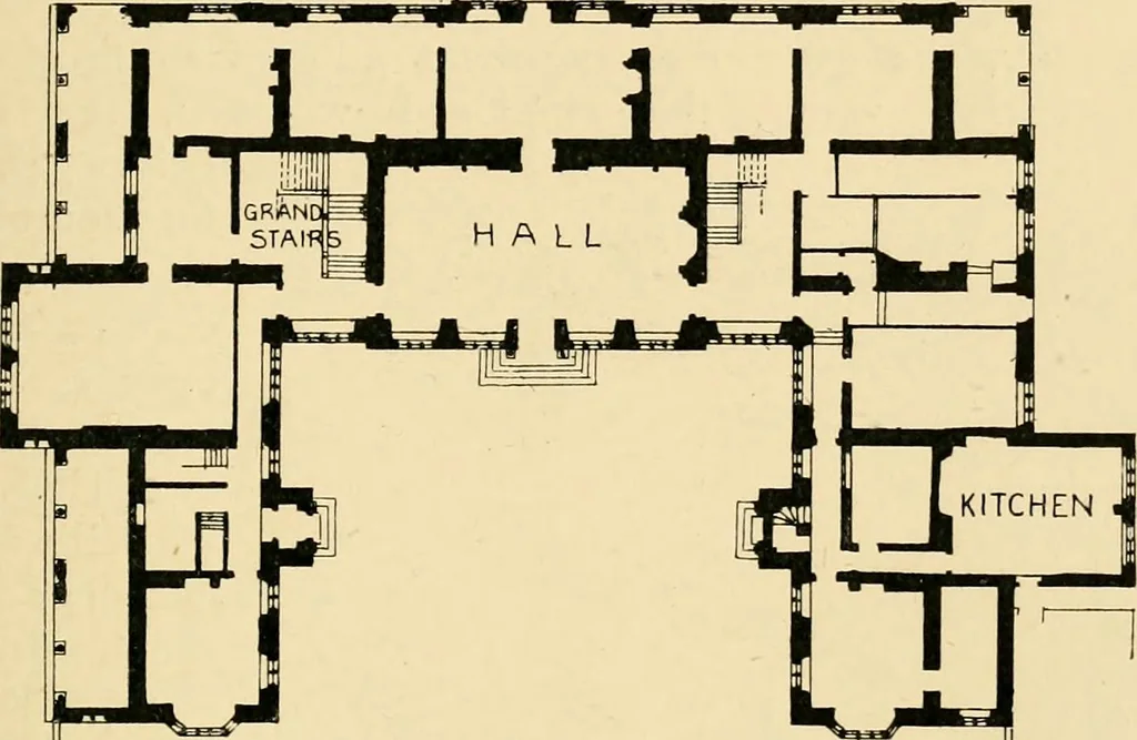 An illustration from Early renaissance architecture in England; a historical & descriptive account of the Tudor, Elizabethan & Jacobean periods, 1500-1625, for the use of students and others, 1901, leaf 145