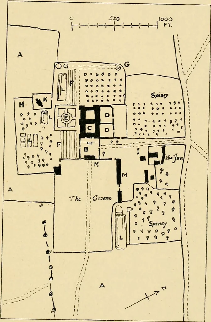 An illustration from Early renaissance architecture in England; a historical & descriptive account of the Tudor, Elizabethan & Jacobean periods, 1500-1625, for the use of students and others, 1901, leaf 149