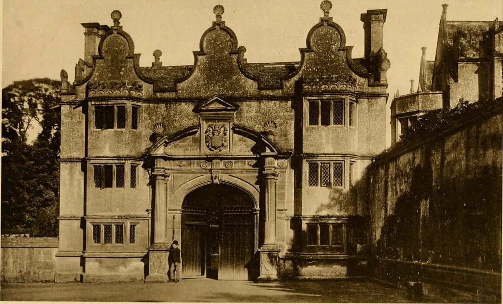 An illustration from Early renaissance architecture in England; a historical & descriptive account of the Tudor, Elizabethan & Jacobean periods, 1500-1625, for the use of students and others, 1901, leaf 153