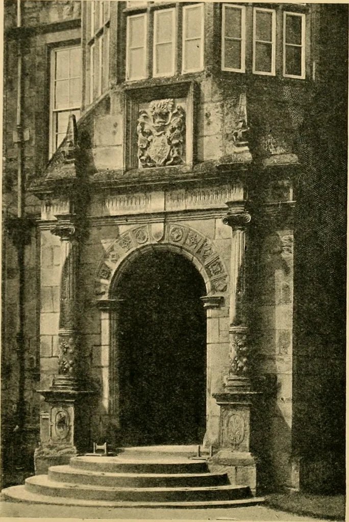 An illustration from Early renaissance architecture in England; a historical & descriptive account of the Tudor, Elizabethan & Jacobean periods, 1500-1625, for the use of students and others, 1901, leaf 164