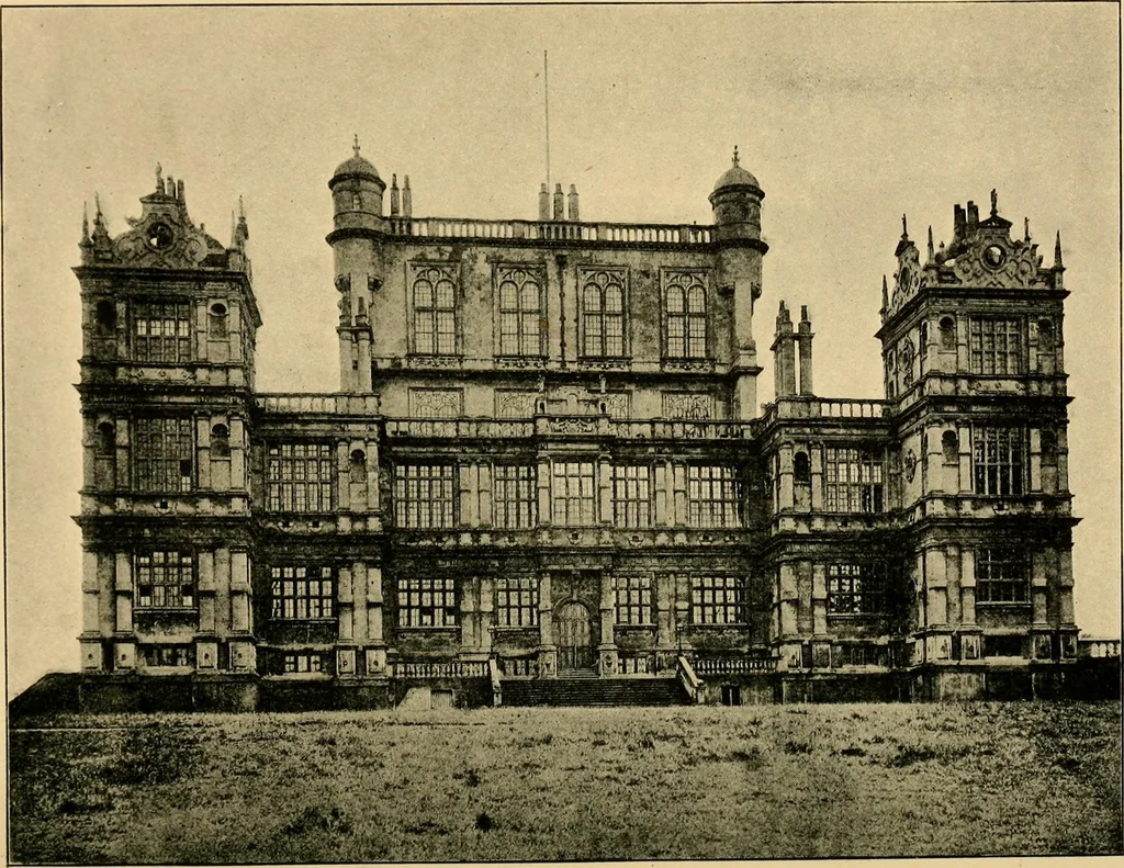An illustration from Early renaissance architecture in England; a historical & descriptive account of the Tudor, Elizabethan & Jacobean periods, 1500-1625, for the use of students and others, 1901, leaf 178