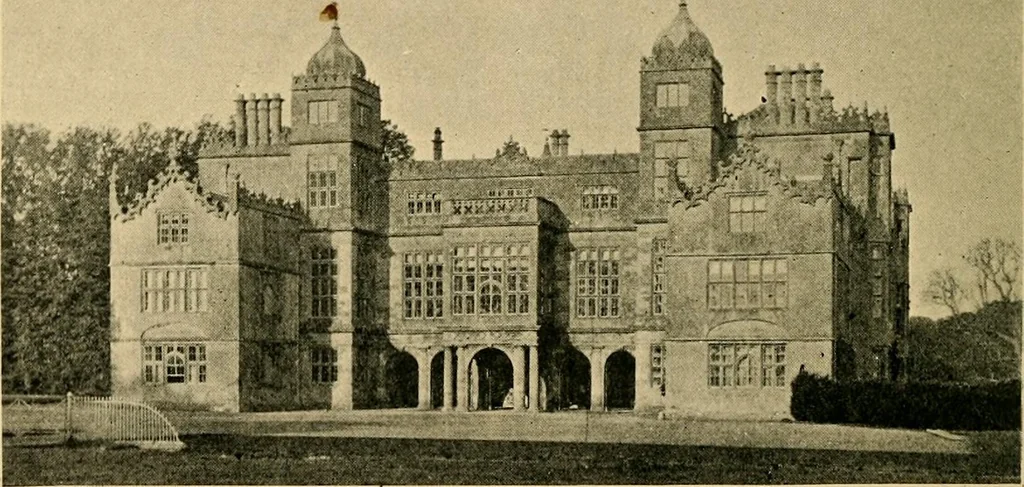An illustration from Early renaissance architecture in England; a historical & descriptive account of the Tudor, Elizabethan & Jacobean periods, 1500-1625, for the use of students and others, 1901, leaf 180