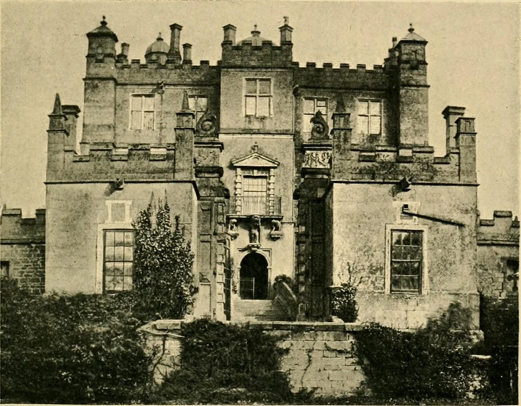 An illustration from Early renaissance architecture in England; a historical & descriptive account of the Tudor, Elizabethan & Jacobean periods, 1500-1625, for the use of students and others, 1901, leaf 189