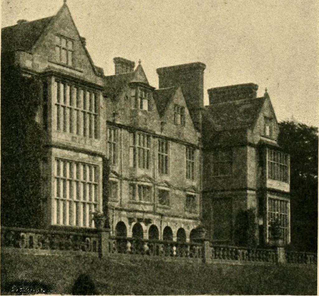 An illustration from Early renaissance architecture in England; a historical & descriptive account of the Tudor, Elizabethan & Jacobean periods, 1500-1625, for the use of students and others, 1901, leaf 191