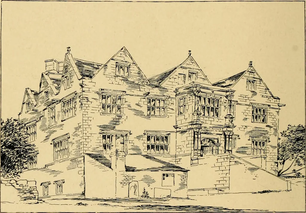 An illustration from Early renaissance architecture in England; a historical & descriptive account of the Tudor, Elizabethan & Jacobean periods, 1500-1625, for the use of students and others, 1901, leaf 192
