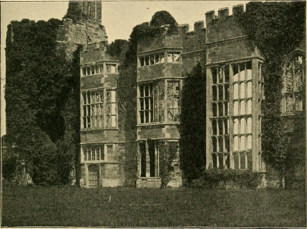 An illustration from Early renaissance architecture in England; a historical & descriptive account of the Tudor, Elizabethan & Jacobean periods, 1500-1625, for the use of students and others, 1901, leaf 199