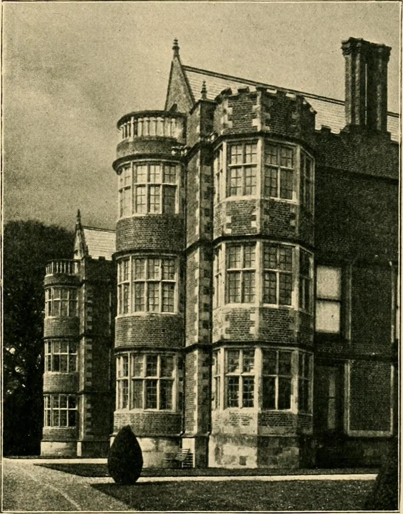 An illustration from Early renaissance architecture in England; a historical & descriptive account of the Tudor, Elizabethan & Jacobean periods, 1500-1625, for the use of students and others, 1901, leaf 203