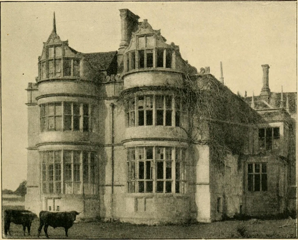An illustration from Early renaissance architecture in England; a historical & descriptive account of the Tudor, Elizabethan & Jacobean periods, 1500-1625, for the use of students and others, 1901, leaf 205