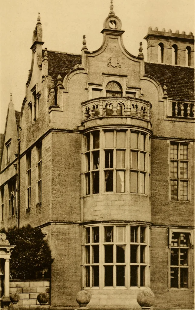 An illustration from Early renaissance architecture in England; a historical & descriptive account of the Tudor, Elizabethan & Jacobean periods, 1500-1625, for the use of students and others, 1901, leaf 207