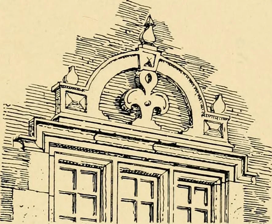 An illustration from Early renaissance architecture in England; a historical & descriptive account of the Tudor, Elizabethan & Jacobean periods, 1500-1625, for the use of students and others, 1901, leaf 211