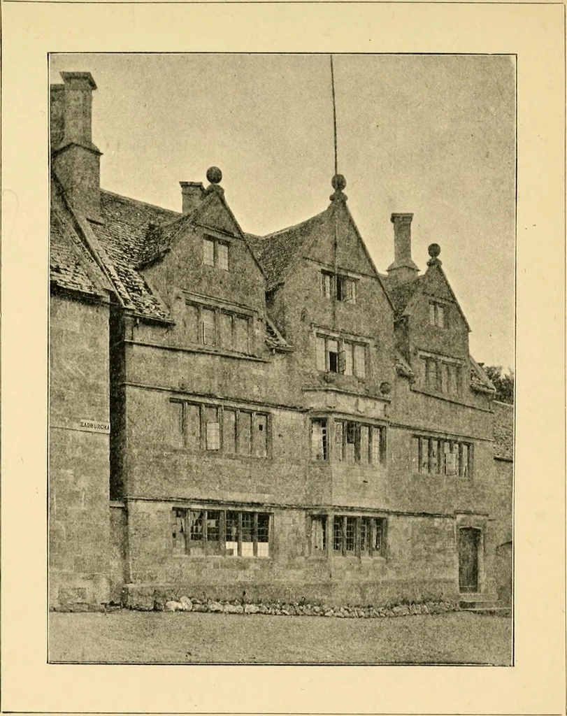 An illustration from Early renaissance architecture in England; a historical & descriptive account of the Tudor, Elizabethan & Jacobean periods, 1500-1625, for the use of students and others, 1901, leaf 215