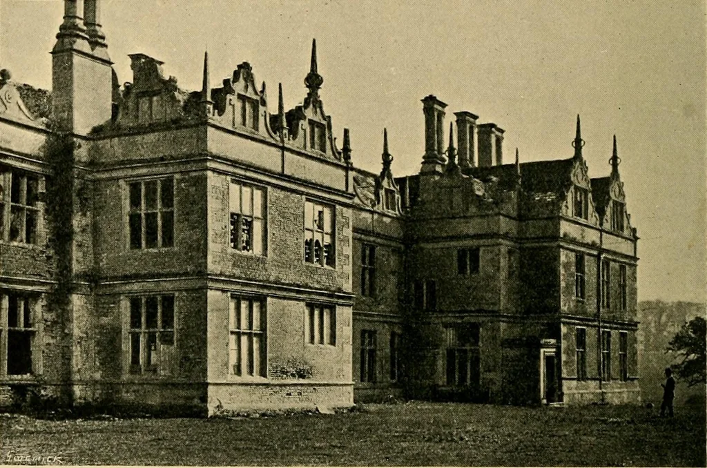 An illustration from Early renaissance architecture in England; a historical & descriptive account of the Tudor, Elizabethan & Jacobean periods, 1500-1625, for the use of students and others, 1901, leaf 220