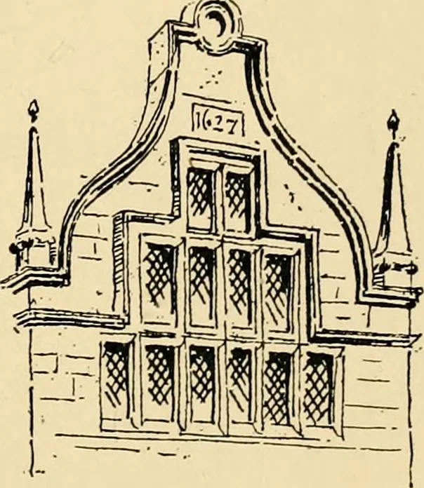 An illustration from Early renaissance architecture in England; a historical & descriptive account of the Tudor, Elizabethan & Jacobean periods, 1500-1625, for the use of students and others, 1901, leaf 221