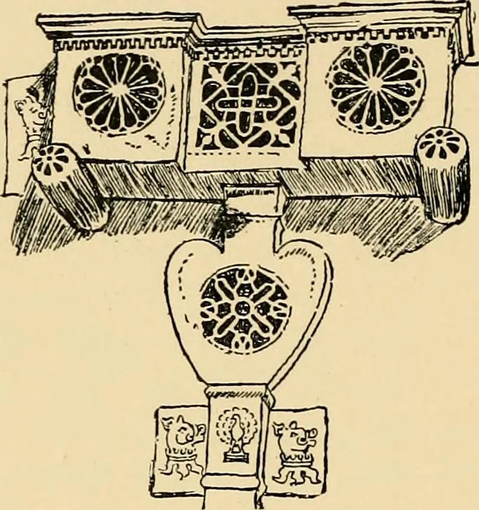 An illustration from Early renaissance architecture in England; a historical & descriptive account of the Tudor, Elizabethan & Jacobean periods, 1500-1625, for the use of students and others, 1901, leaf 234