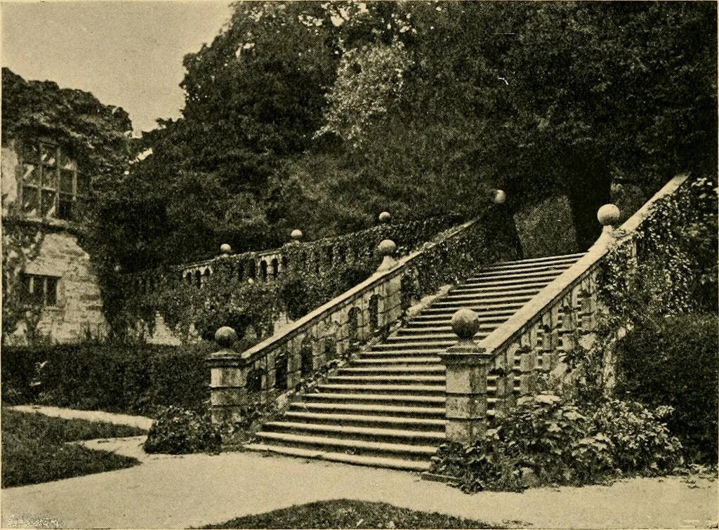 An illustration from Early renaissance architecture in England; a historical & descriptive account of the Tudor, Elizabethan & Jacobean periods, 1500-1625, for the use of students and others, 1901, leaf 236