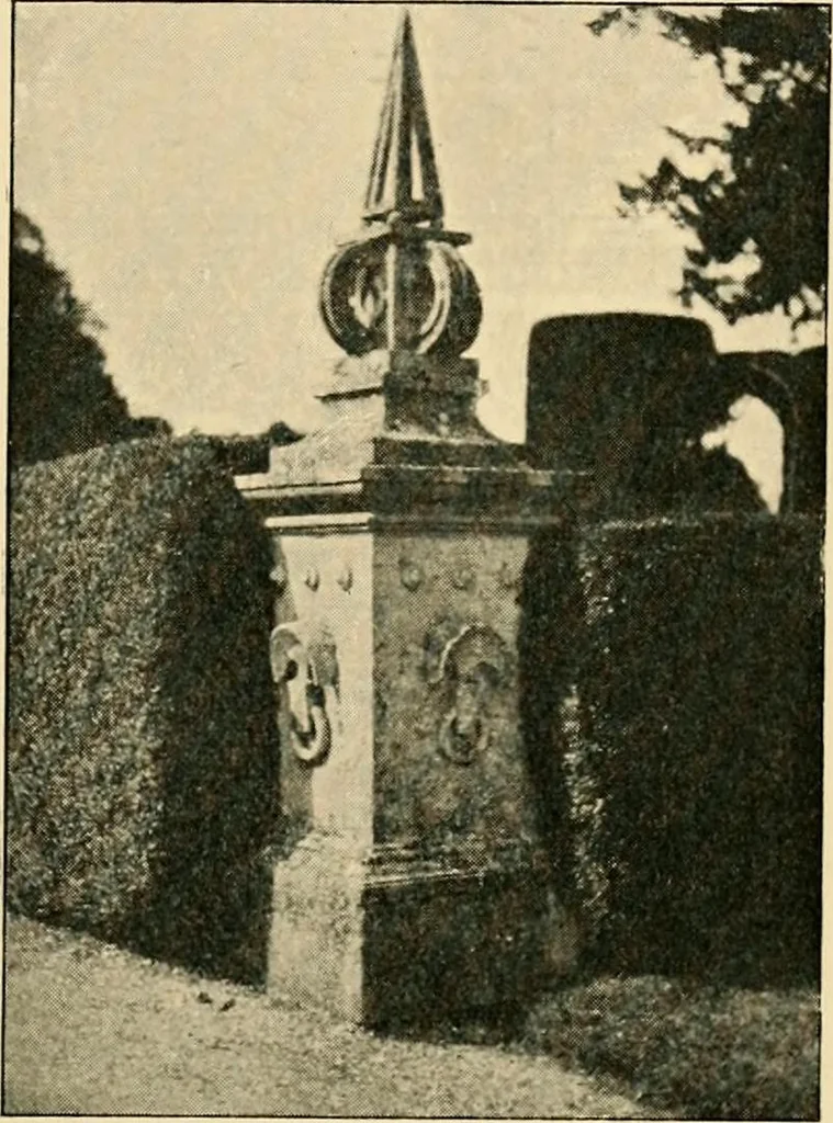 An illustration from Early renaissance architecture in England; a historical & descriptive account of the Tudor, Elizabethan & Jacobean periods, 1500-1625, for the use of students and others, 1901, leaf 237