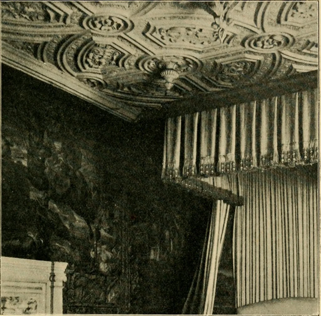 An illustration from Early renaissance architecture in England; a historical & descriptive account of the Tudor, Elizabethan & Jacobean periods, 1500-1625, for the use of students and others, 1901, leaf 253